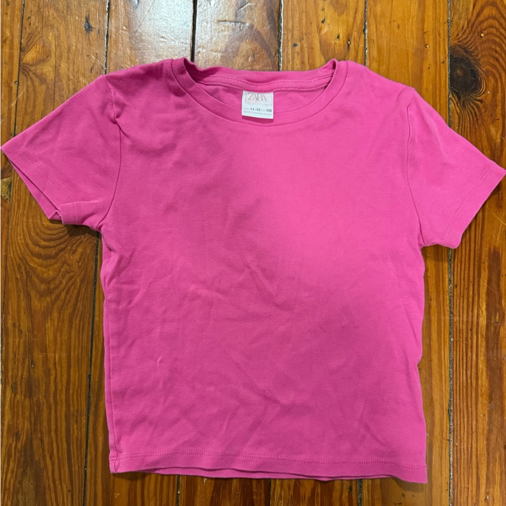 Zara Vibrant Pink Kids Tee
